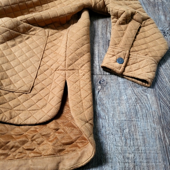BADGLEY MISCHKA- Camel Quilted Jacket - Picture 3 of 7